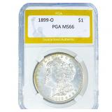 1899-O Morgan Silver Dollar PGA MS66