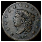 1833 Copper Large Cent LIGHTLY CIRCULATED
