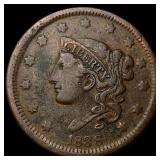 1838 Braided Hair Large Cent LIGHTLY  CIRCULATED