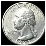 1932-S Silver Washington Quarter UNCIRCULATED