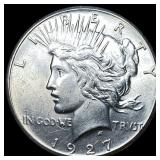 1927-S Silver Peace Dollar CHOICE BU