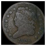 1828 Classic Head Half Cent NEARLY UNCIRCULATED