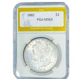 1882 Morgan Silver Dollar PGA MS64