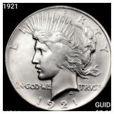 1921 Silver Peace Dollar GEM BU