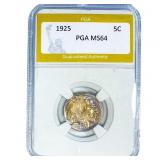 1925 Buffalo Nickel PGA MS64