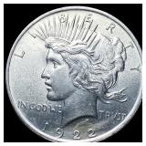 1922 Silver Peace Dollar CHOICE BU