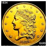 1834 $5 Gold Half Eagle UNCIRCULATED