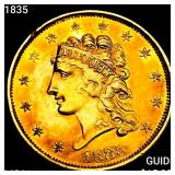 1835 $2.50 Gold Quarter Eagle CHOICE AU