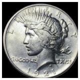 1921 Silver Peace Dollar CLOSELY UNCIRCULATED