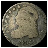 1834 Capped Bust Dime LIGHTLY CIRCULATED