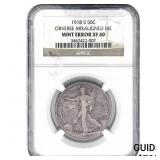 1918-S Walking Liberty Half Dollar Mint Error