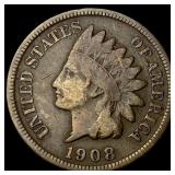 1908-S Indian Head Cent LIGHTLY CIRCULATED