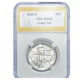 1926-S Oregon Trail Half Dollar PGA MS66