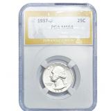 1937-D Washington Silver Quarter PGA MS64