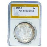 1887-S Morgan Silver Dollar PGA Brilliant UNC