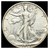 1942-S Silver Walking Liberty Half Dollar  CLOSEL