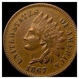 1867 Indian Head Cent CHOICE AU