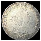 1807 Silver Draped Bust Half Dollar LIGHTLY CIRCUL