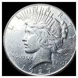 1927 Silver Peace Dollar ABOUT UNCIRCULATED