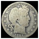 1893 Silver Barber Half Dollar NICELY CIRCULATED