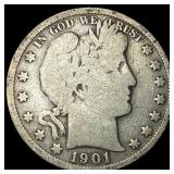 1901-S Silver Barber Half Dollar NICELY  CIRCULAT