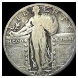 1927-S Silver Standing Liberty Quarter ABOUT UNCIR