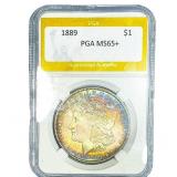 1889 Morgan Silver Dollar PGA MS65+