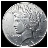 1935 Silver Peace Dollar CLOSELY UNCIRCULATED