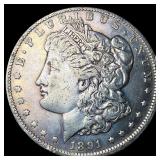 1891-O Silver Morgan Dollar ABOUT UNCIRCULATED