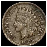 1908-S Indian Head Cent LIGHTLY CIRCULATED