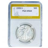 1939-S Walking Liberty Half Dollar PGA MS64