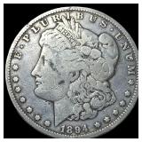 1894-O Silver Morgan Dollar ABOUT UNCIRCULATED