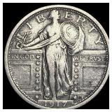 1917 Type 1 Standing Liberty Quarter LIGHTLY  CIR