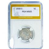 1930-S Buffalo Nickel PGA MS65
