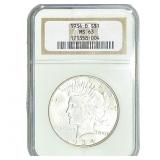 1934-D Silver Peace Dollar NGC MS63