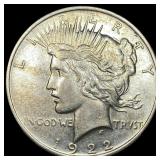 1922 Silver Peace Dollar CLOSELY UNCIRCULATED