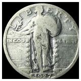 1927-S Silver Standing Liberty Quarter NICELY  CI