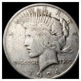 1924 Silver Peace Dollar NICELY CIRCULATED
