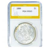 1886 Morgan Silver Dollar PGA MS63