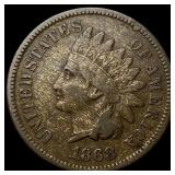 1868 Indian Head Cent NEARLY UNCIRCULATED