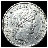 1911-S Silver Barber Dime UNCIRCULATED