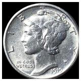 1919-D Silver Mercury Dime CHOICE BU