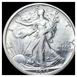 1917-D Walking Liberty Half Dollar CLOSELY UNCIRCU