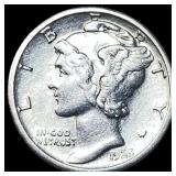 1925-S Silver Mercury Dime CLOSELY UNCIRCULATED