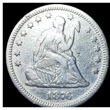 1876 Seated Liberty Quarter LIGHTLY CIRCULATED