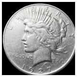 1927-D Silver Peace Dollar NEARLY UNCIRCULATED