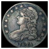 1834 Capped Bust Half Dollar LIGHTLY CIRCULATED