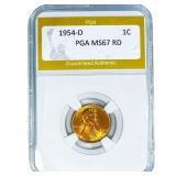 1954-D Wheat Cent PGA MS67 RD