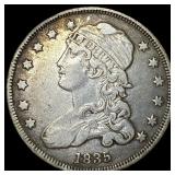 1835 Capped Bust Quarter NEARLY UNCIRCULATED