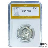 1953 Washington Silver Quarter PGA PR68